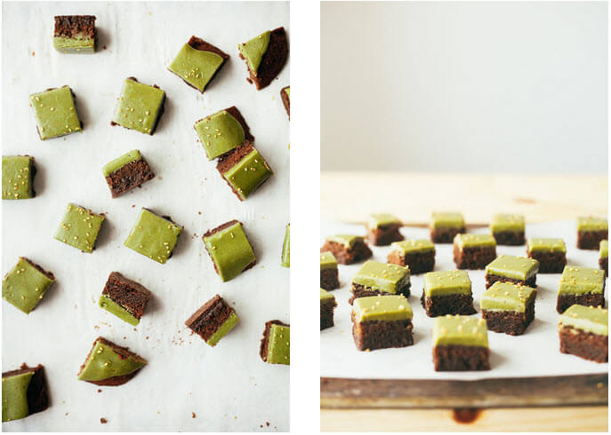 matcha-brownies