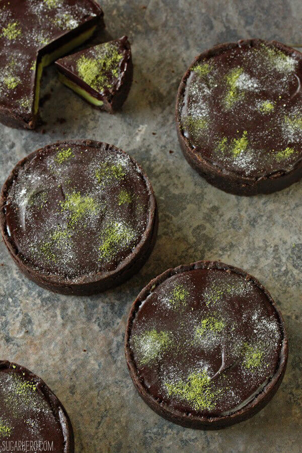 matcha-chocolate-tarts