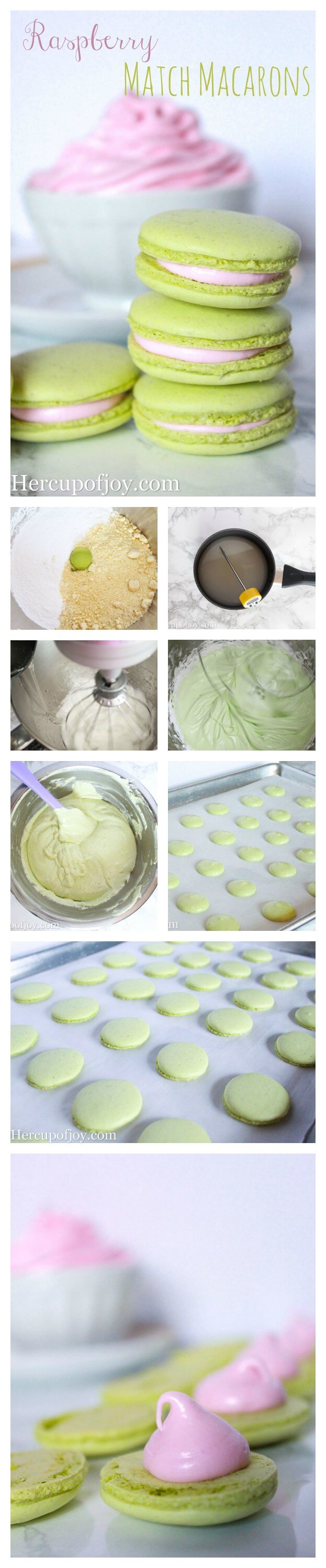 Raspberry-Pinterest-Macarons-Collage