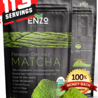 Matcha Green Tea Powder USDA Certified Maccha Classic Traditional Ceremonial Grade (4oz) 113g
